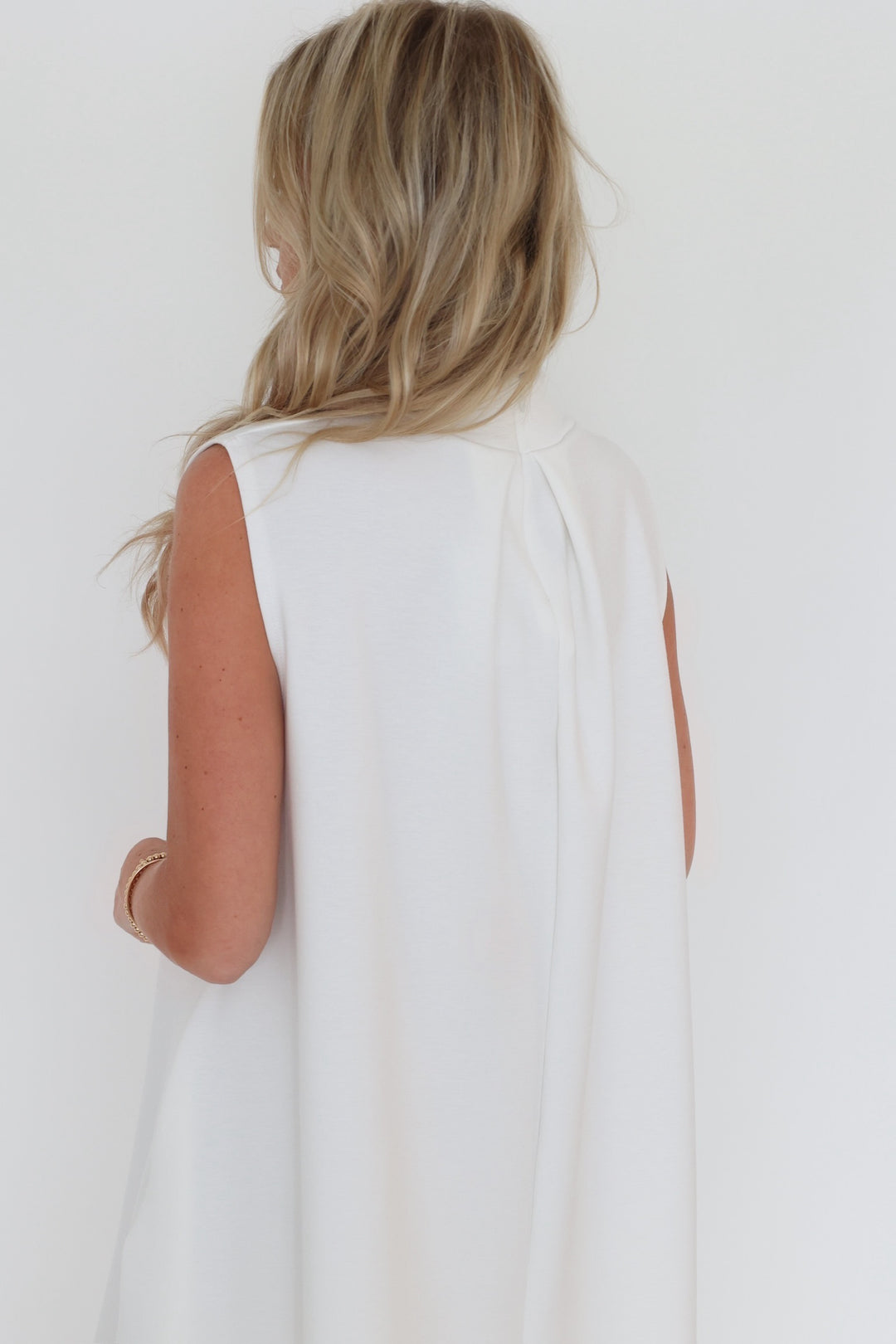 Elle Trapeze Dress - Off White