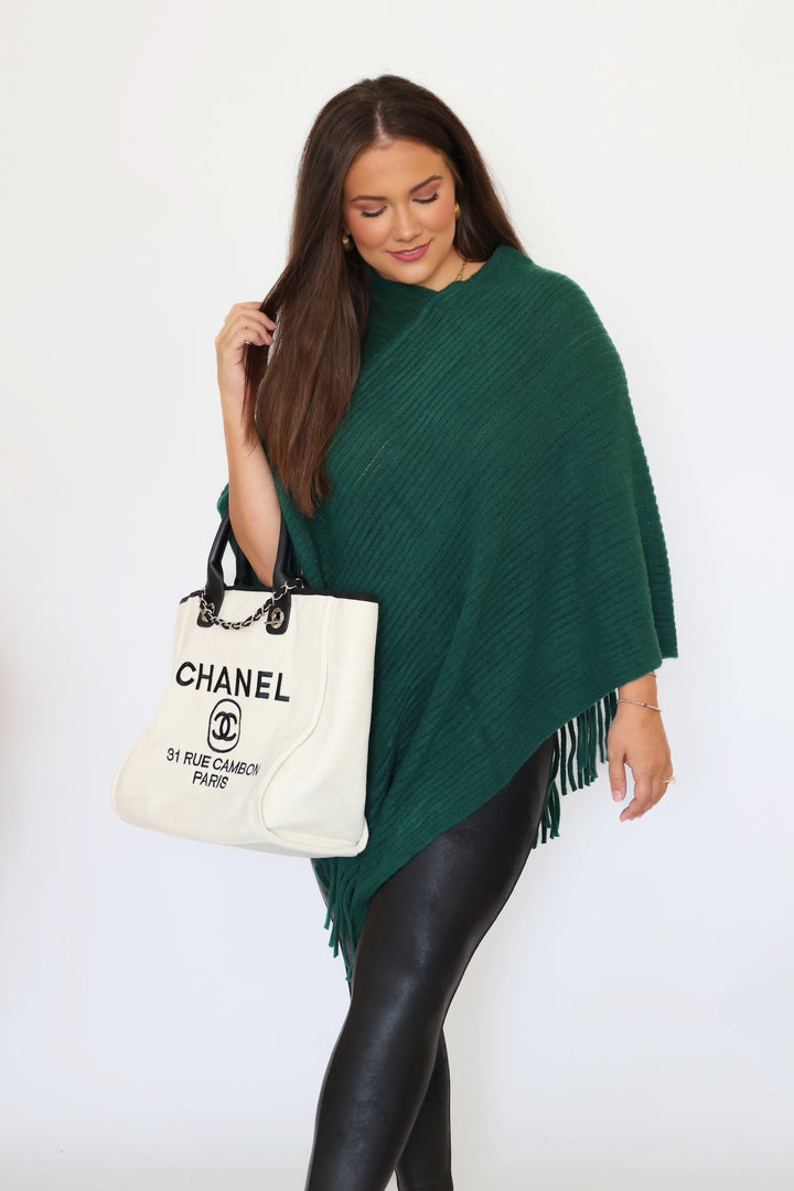 Olivia Fringe Poncho