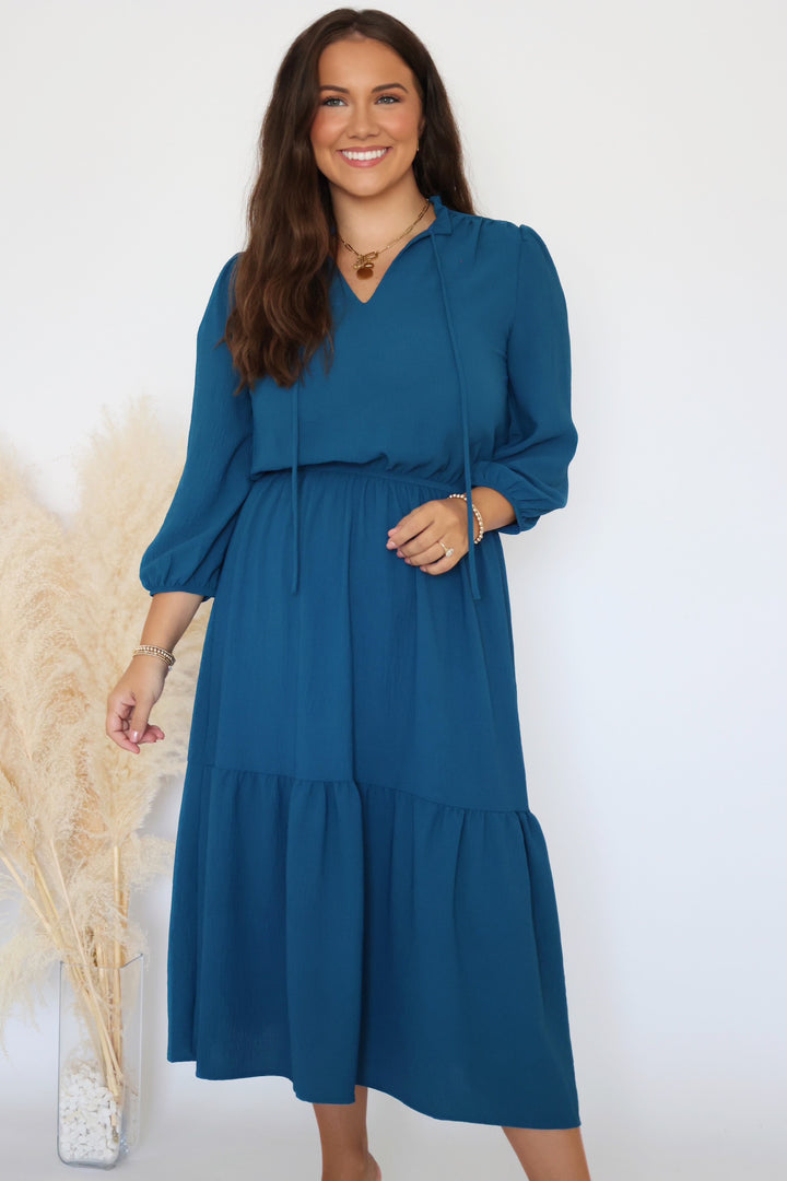 Any Occasion Dress- Teal