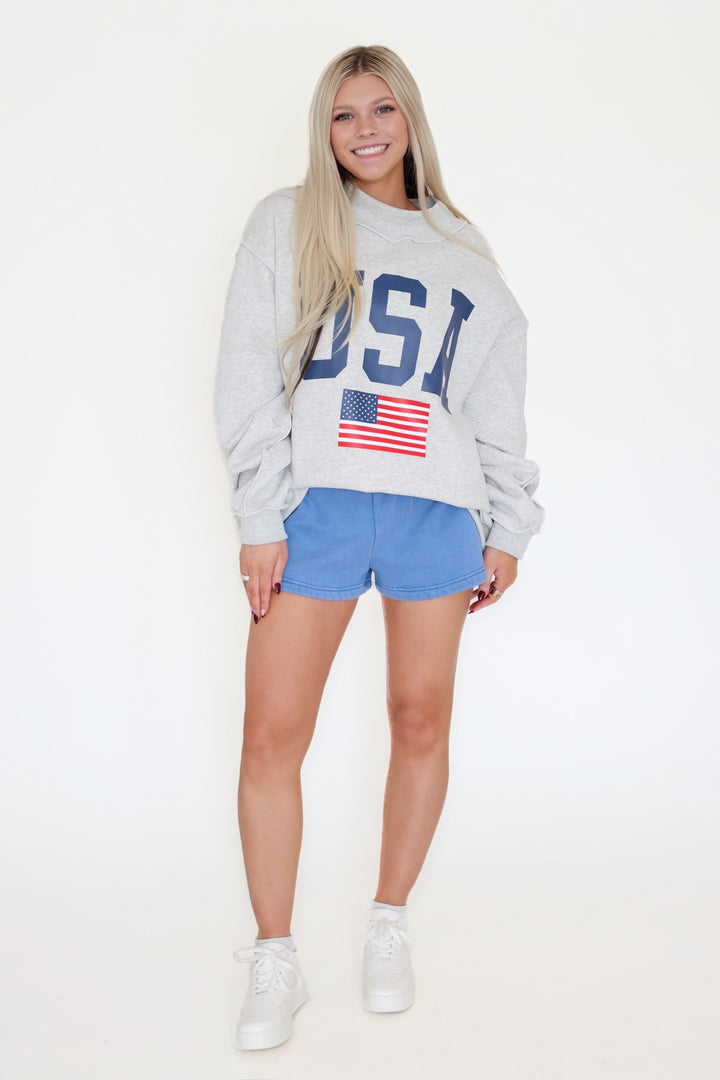 Lil Blue Lounge Shorts