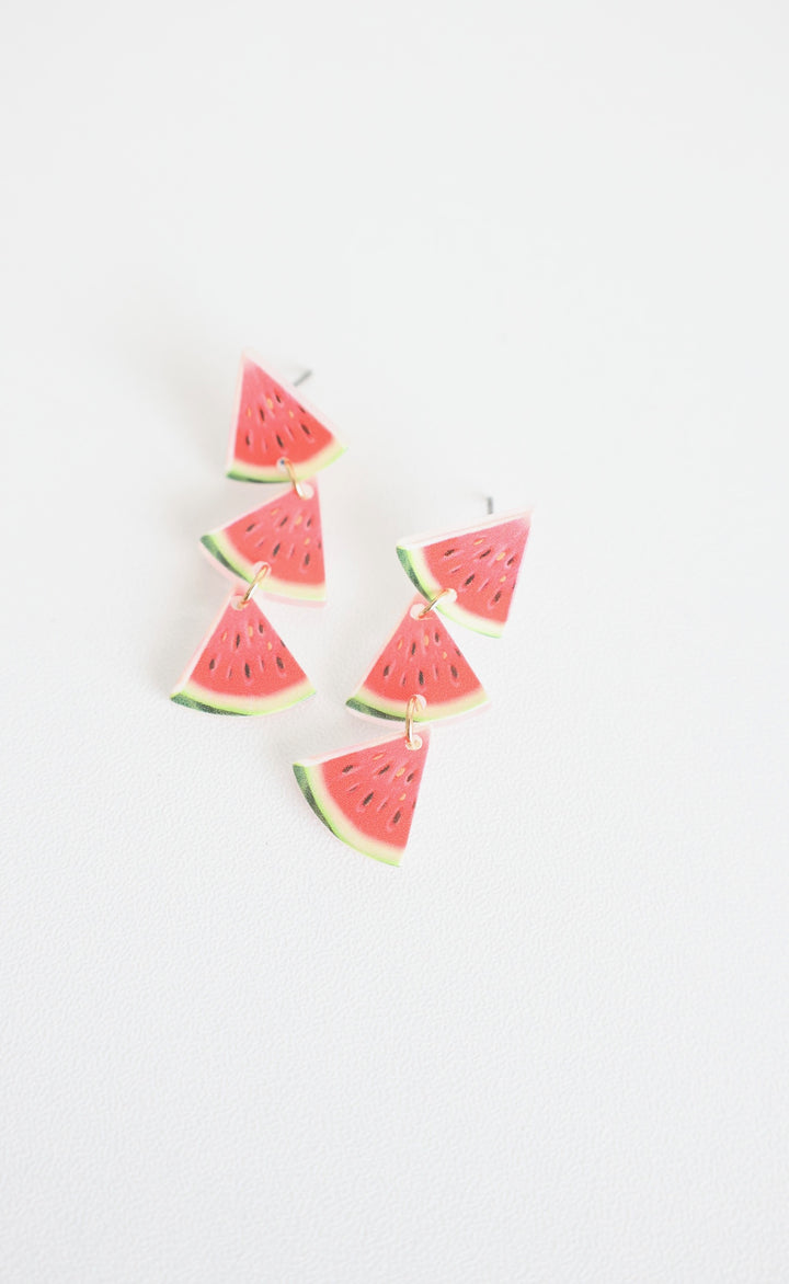 Watermelon Crawl Earrings (FINAL SALE)