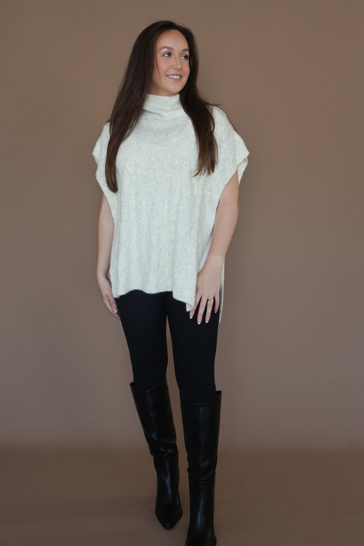 Natalie Poncho Sweater