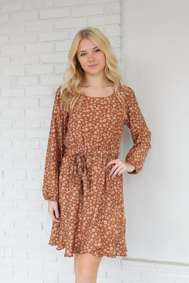 Evelyn Tie Waist Mini Dress