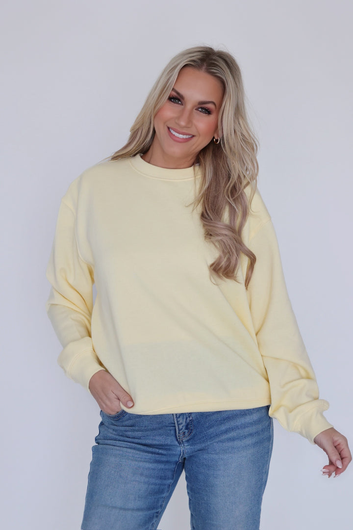 Boyfriend Sweatshirt- Sunnyside