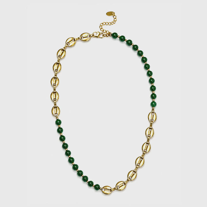 Emerald Coast Necklace- 18k plated
