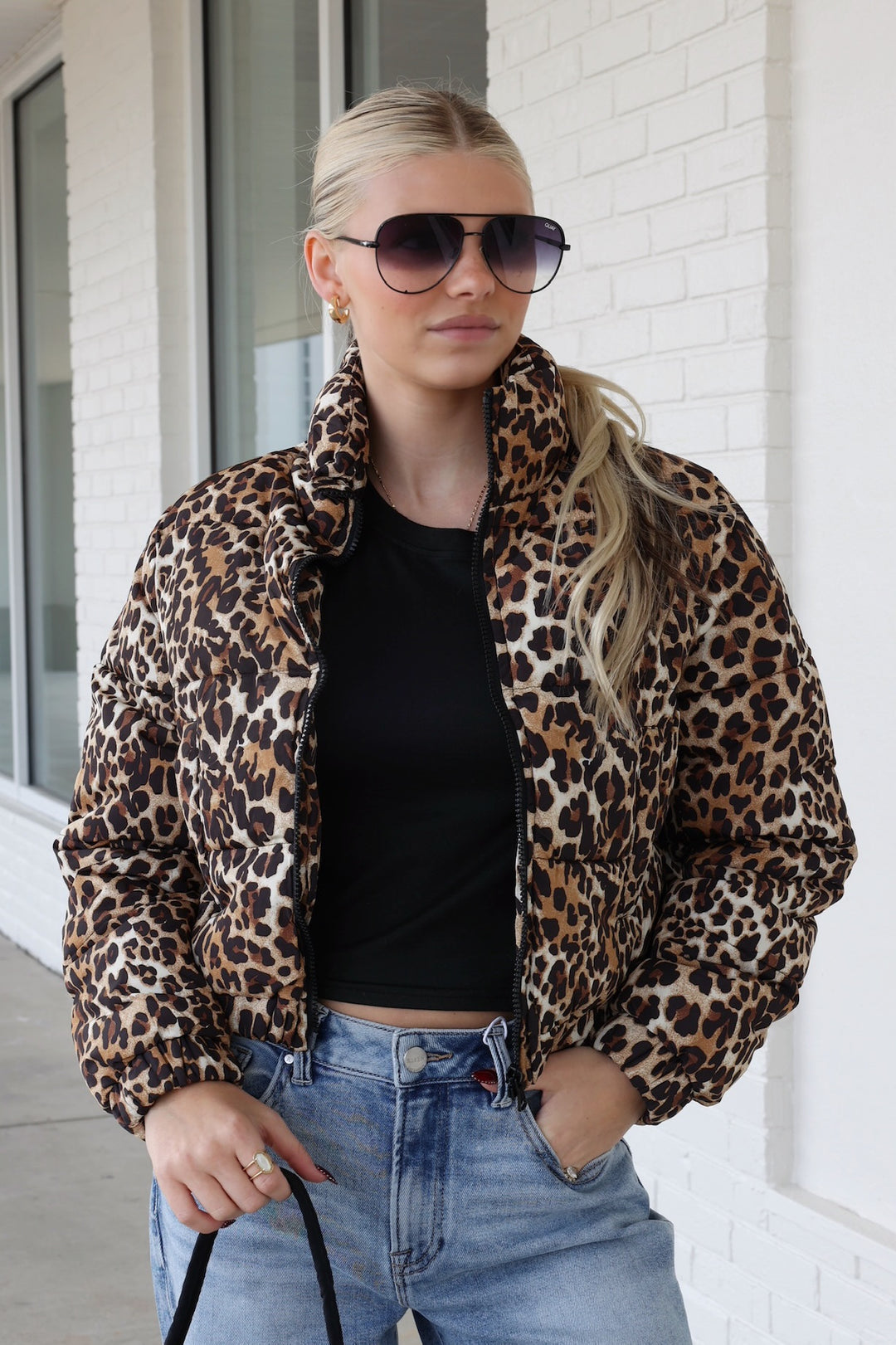Leopard Puffer Jacket