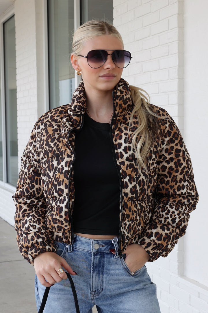 Leopard Puffer Jacket