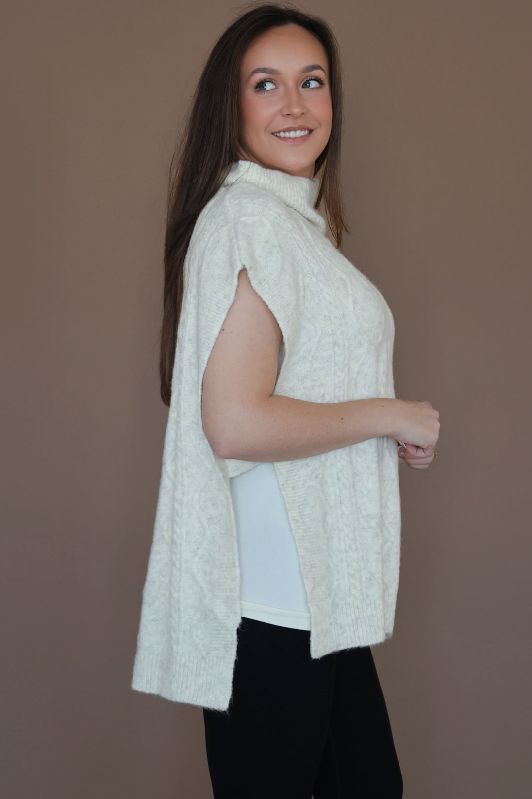 Natalie Poncho Sweater