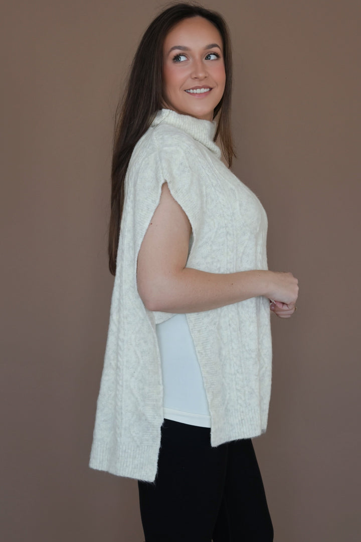 Natalie Poncho Sweater