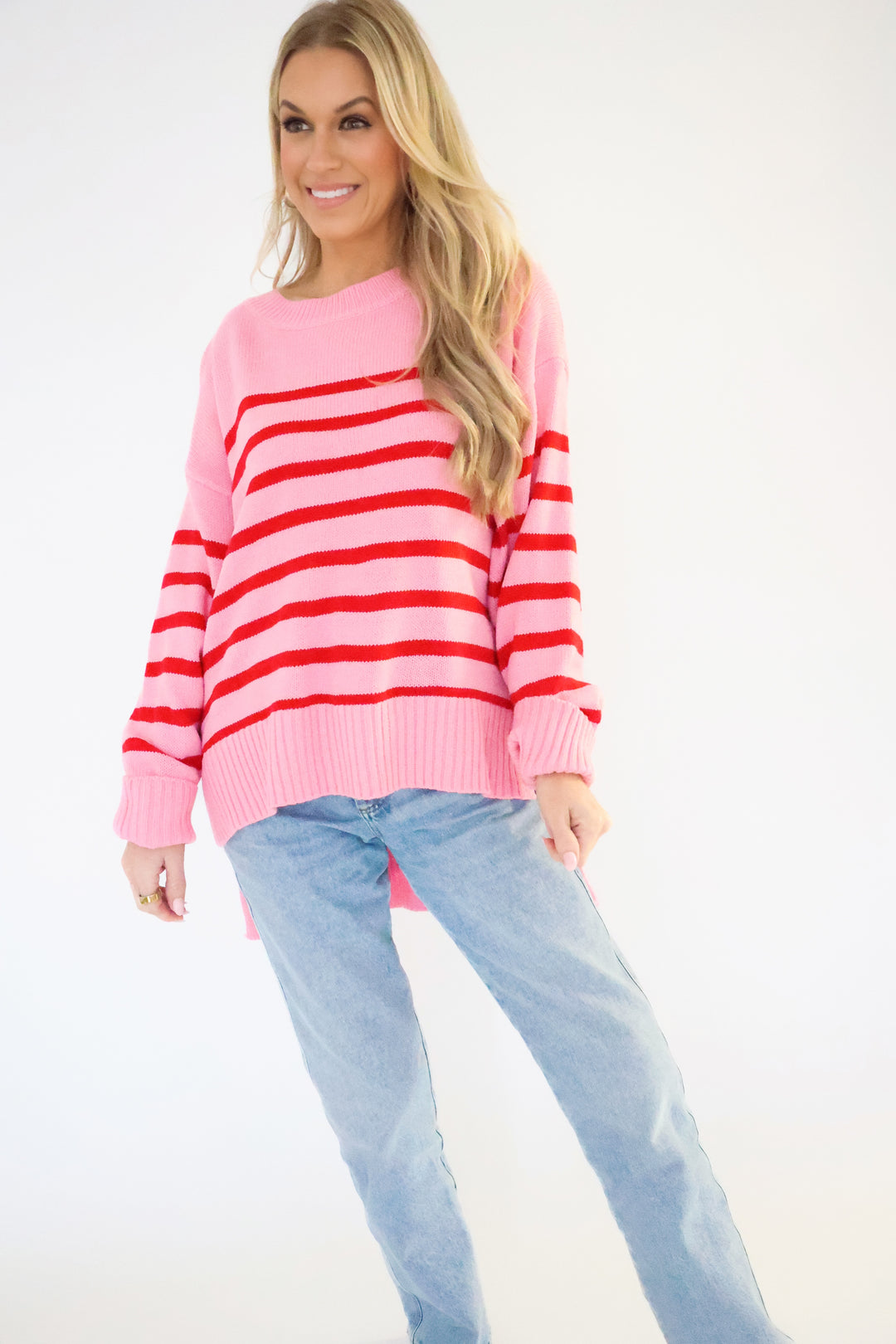 Bowen Sweater - Pink/Red