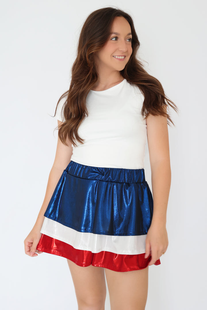 Red White And Boom Skort (FINAL SALE)