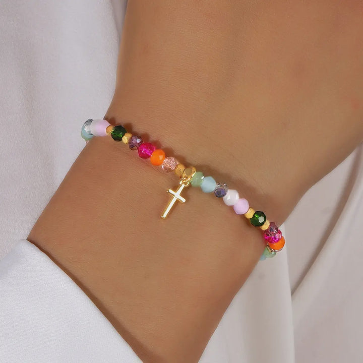 Baptism Beaded Bracelet