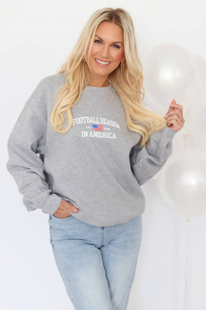 Football Season Graphic Sweatshirt(FINAL SALE)