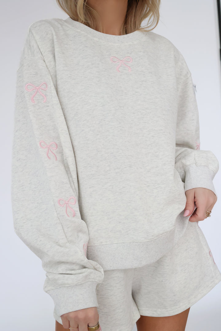 Lounge Bow Sweatshirt