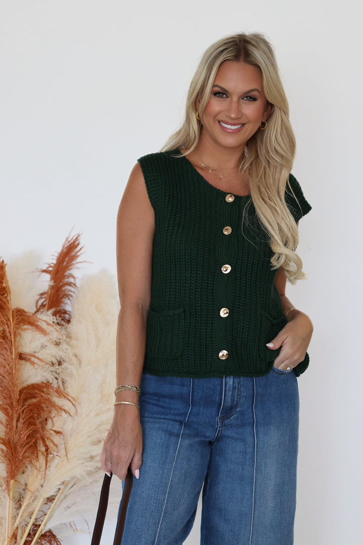 Scandal Sweater Vest- Green