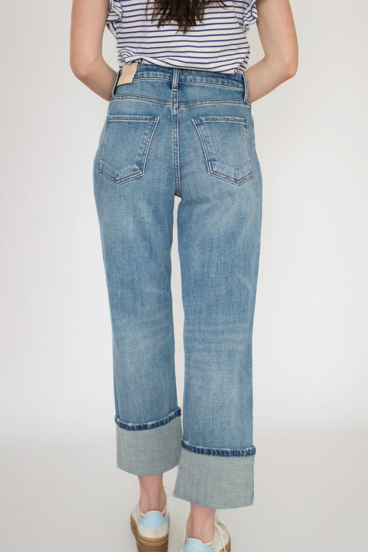 Sienna High Rise Wide Leg Jean - Cuddle