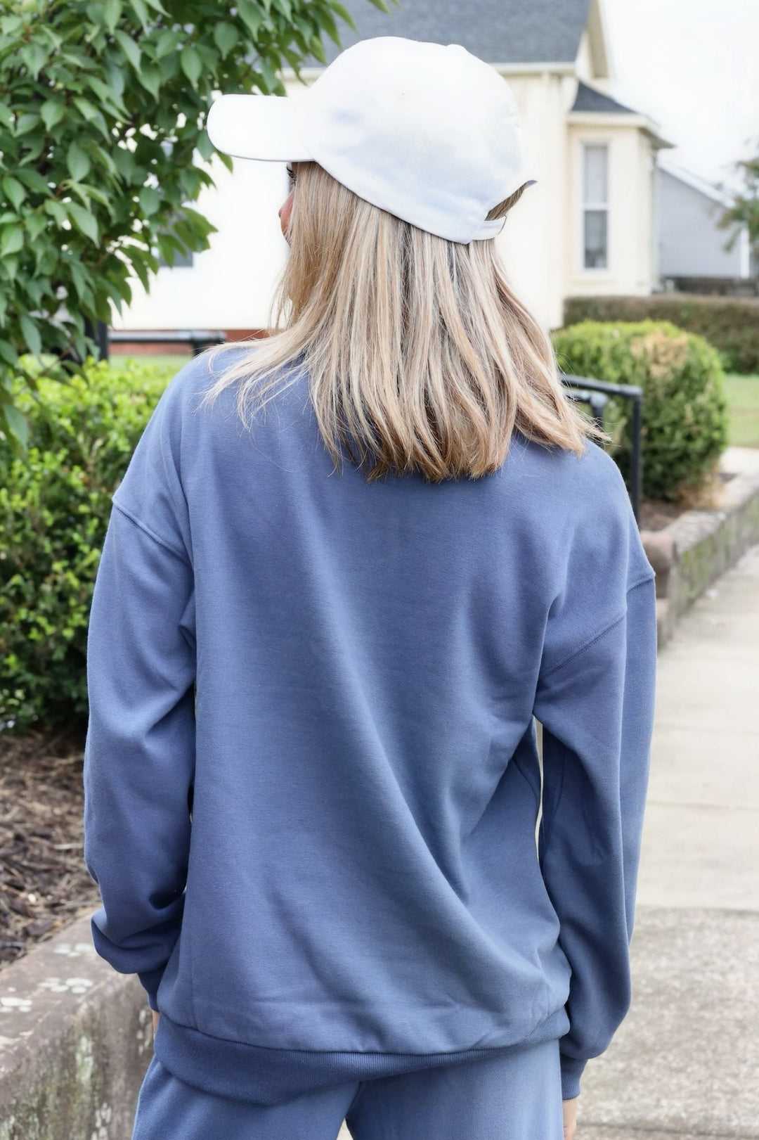 Cloud Plus Polo Sweatshirt- Indigo