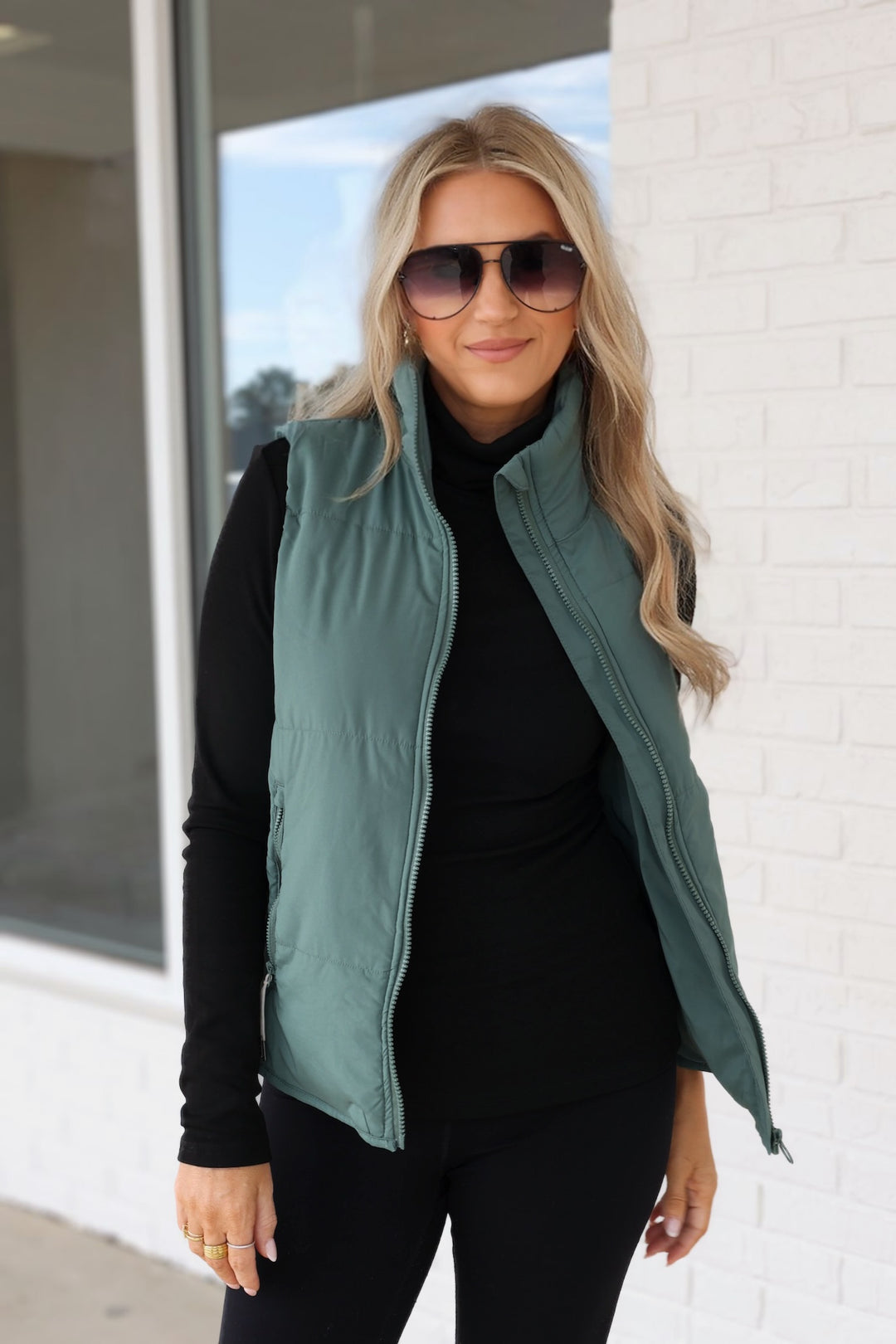 Below Zero Vest- Forest