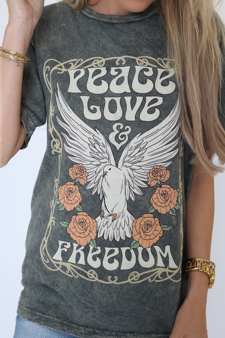 Peace, Love, Freedom Graphic Tee