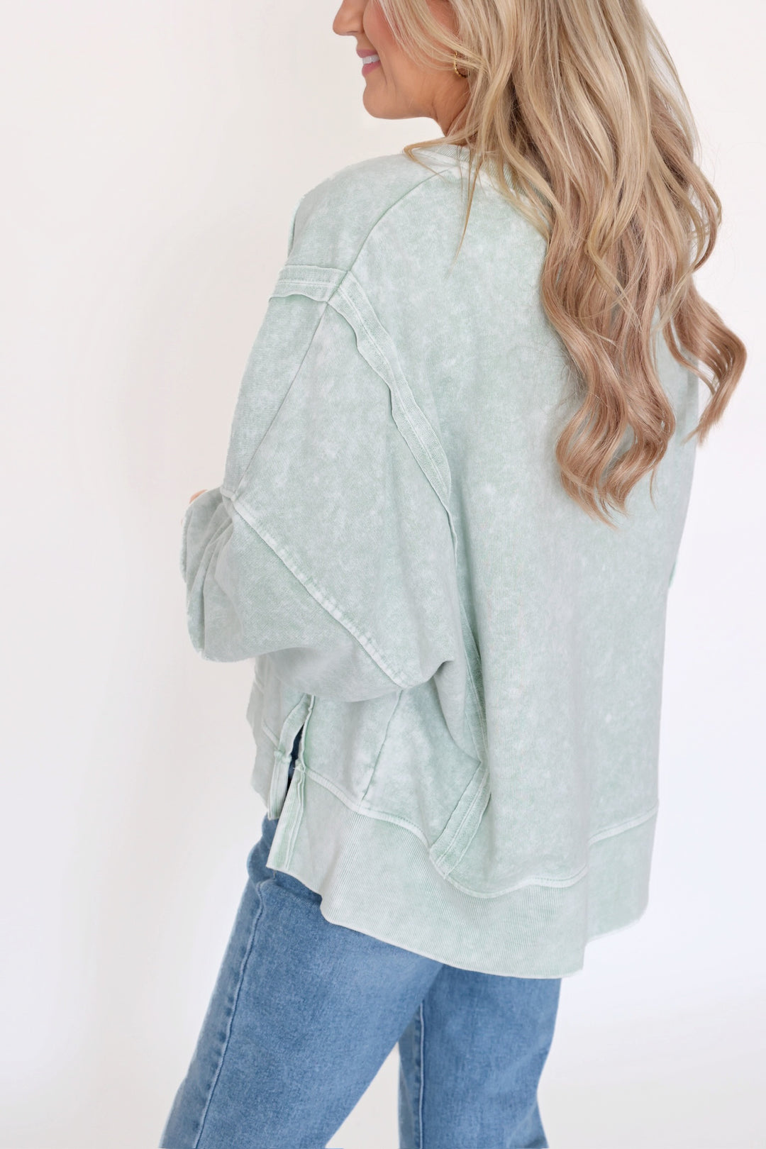 Saturday Sweatshirt- Mint