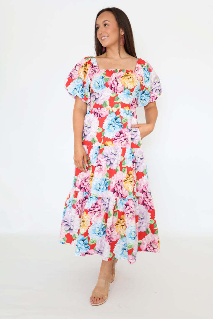 Caroline Floral Maxi Dress