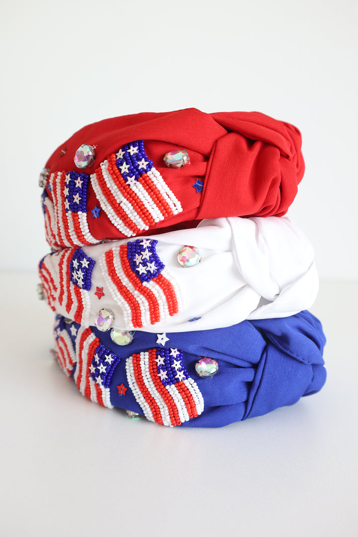 Patriotic Flag Headband (FINAL SALE)