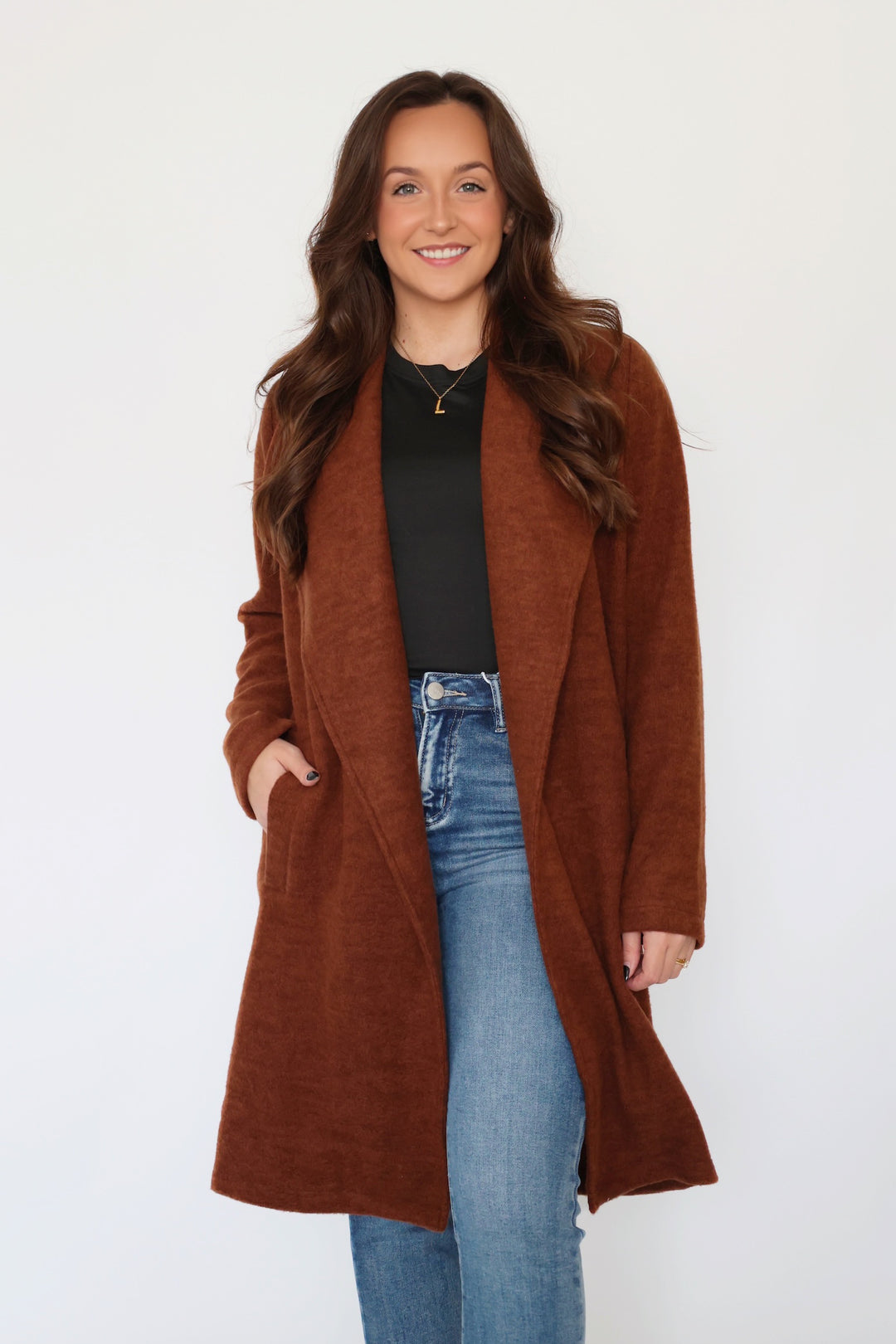 Jackie Open Knit Coat