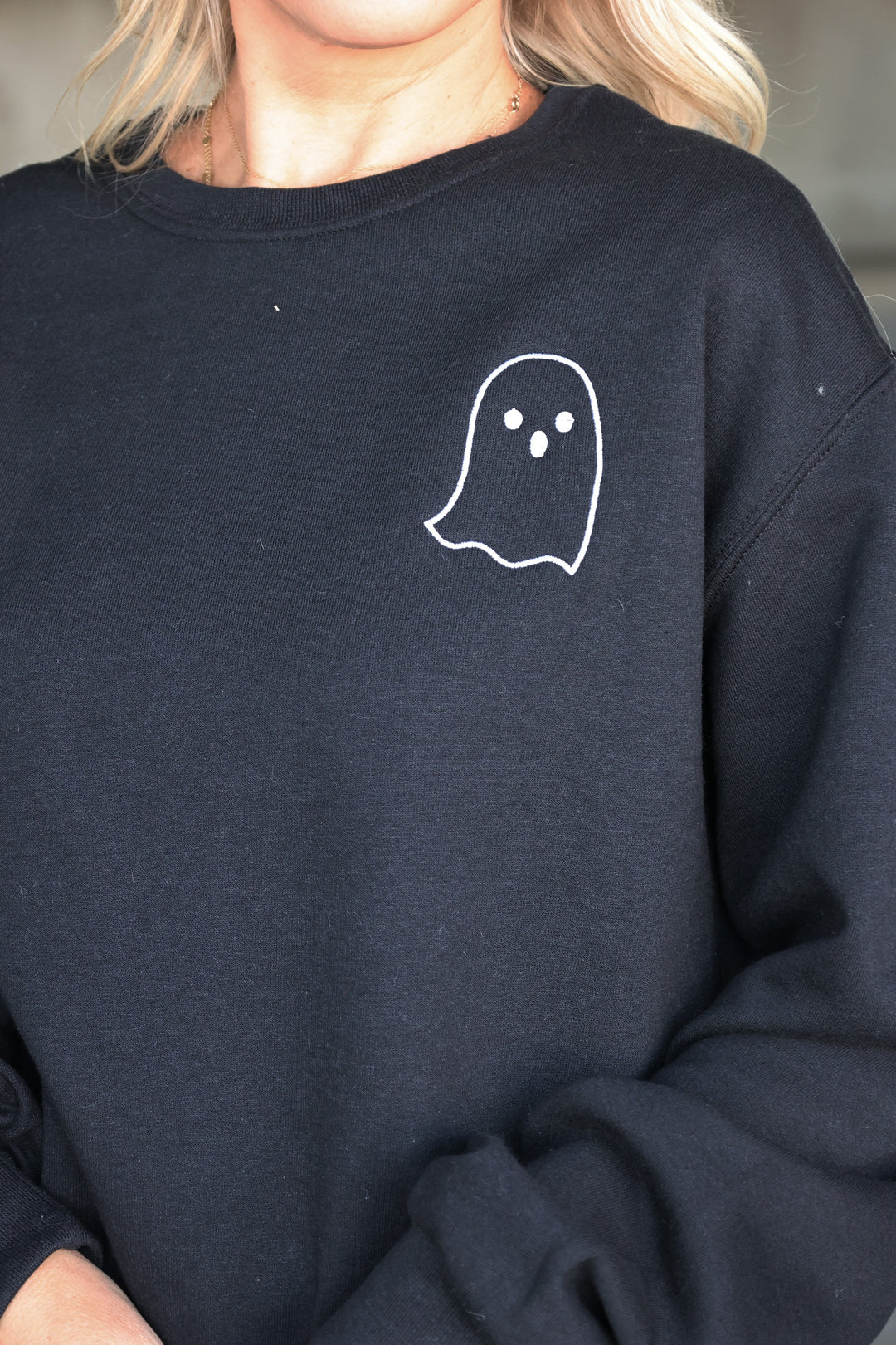 Embroidered Ghost Sweatshirt