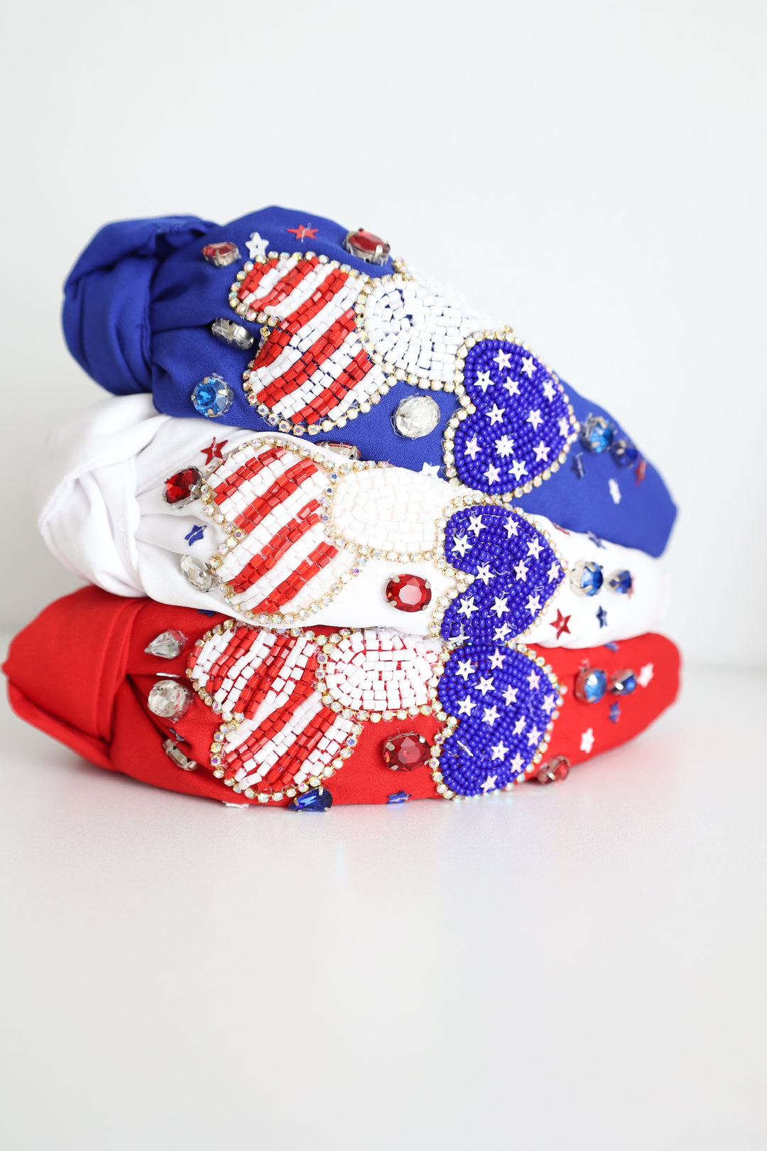 All American Beaded Headband (FINAL SALE)