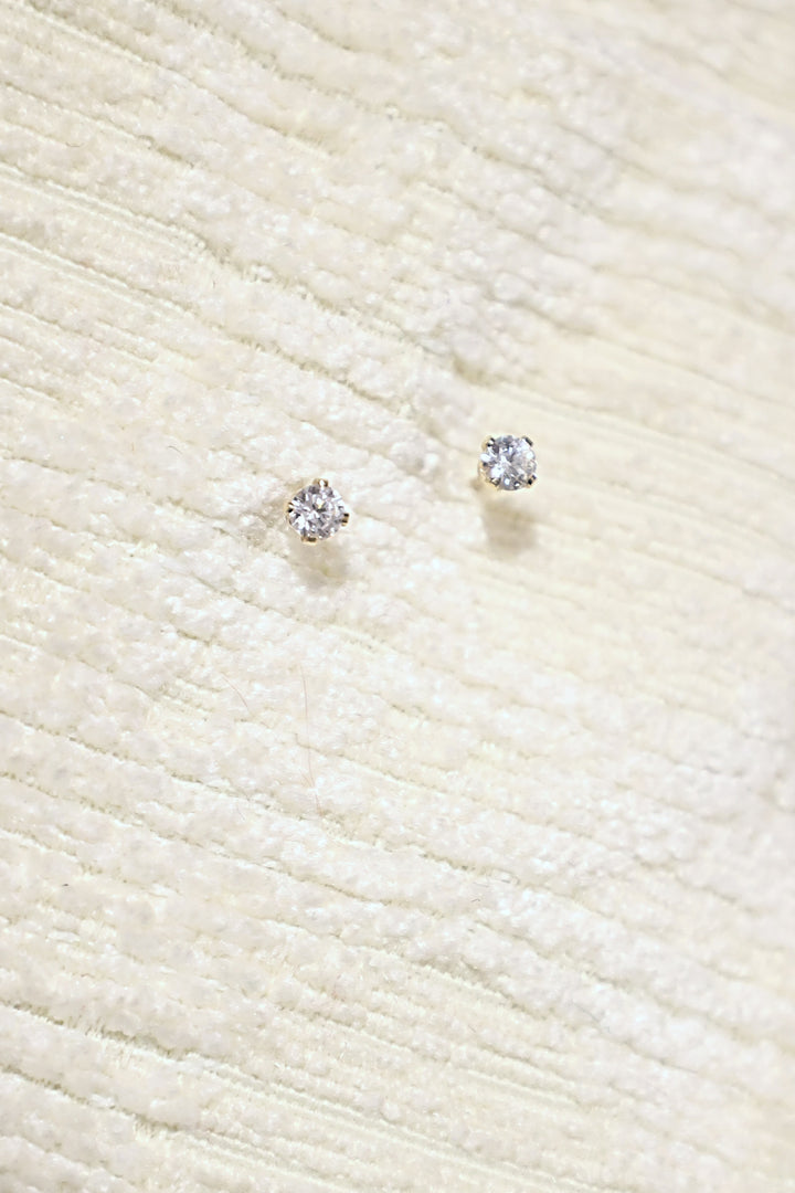CZ Stud Earrings- Gold Filled