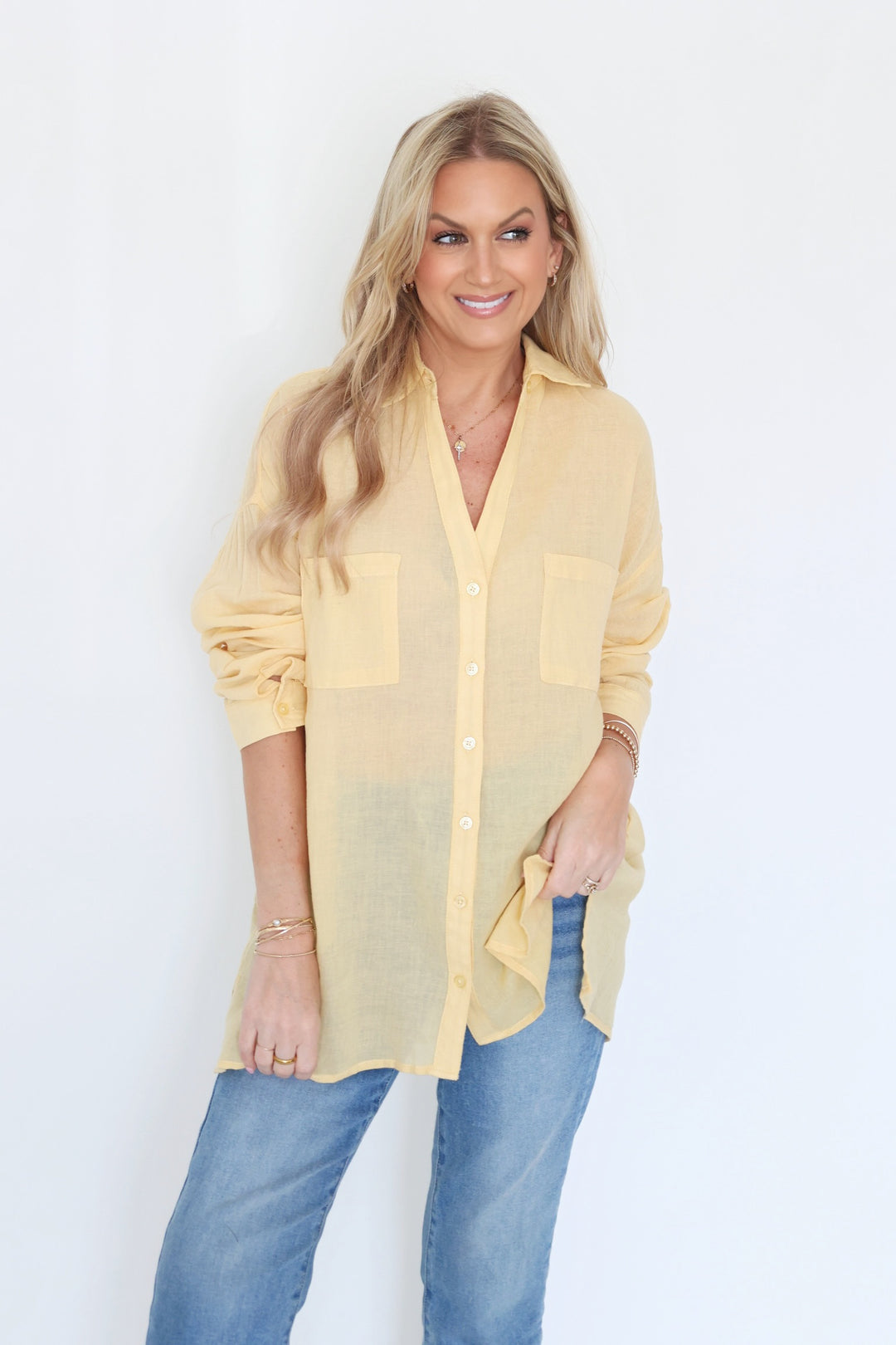 Closet Cotton Shirt- Butter