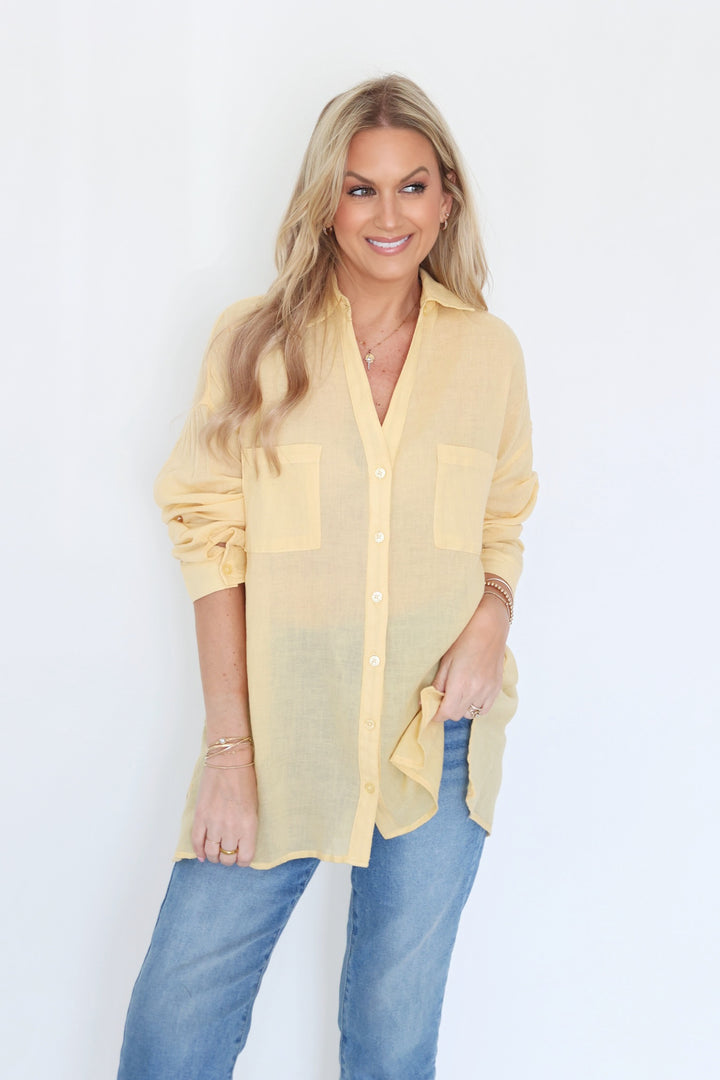 Closet Cotton Shirt- Butter