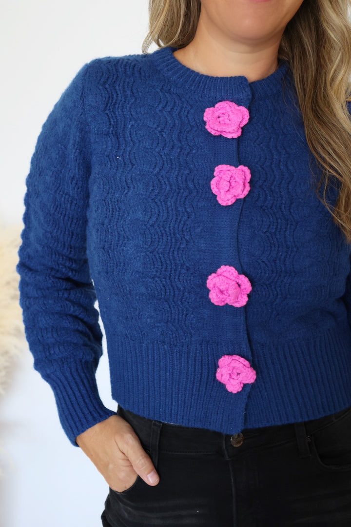 Daisy Textured Cardigan