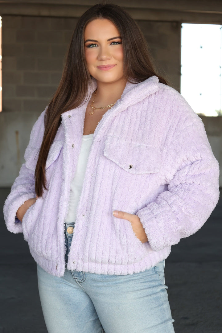 Teddy Jacket - Lavender (FINAL SALE)