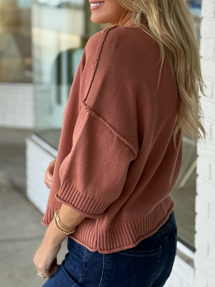 Gemma Knit Pullover - Sienna