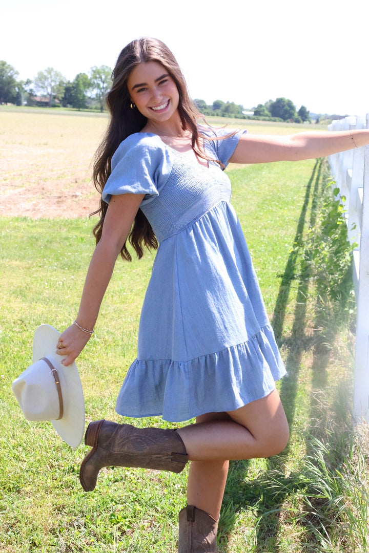 Mara Ruffle Mini Dress