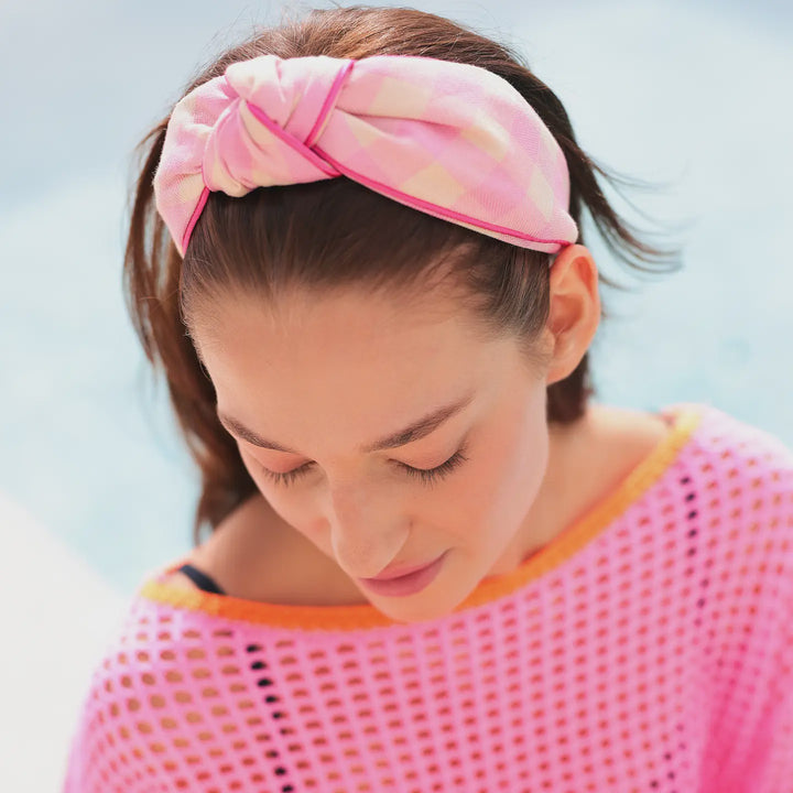Plaid Knotted Headband