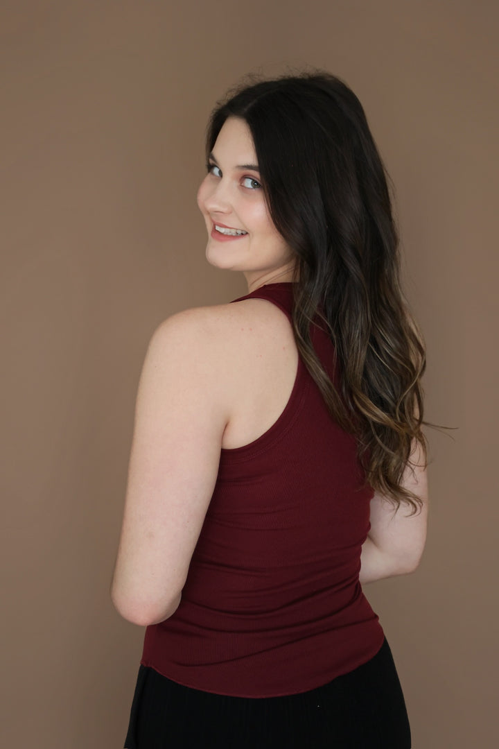 Tanking Of You- Burgundy