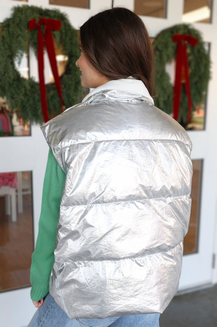 Glinda Metallic Vest