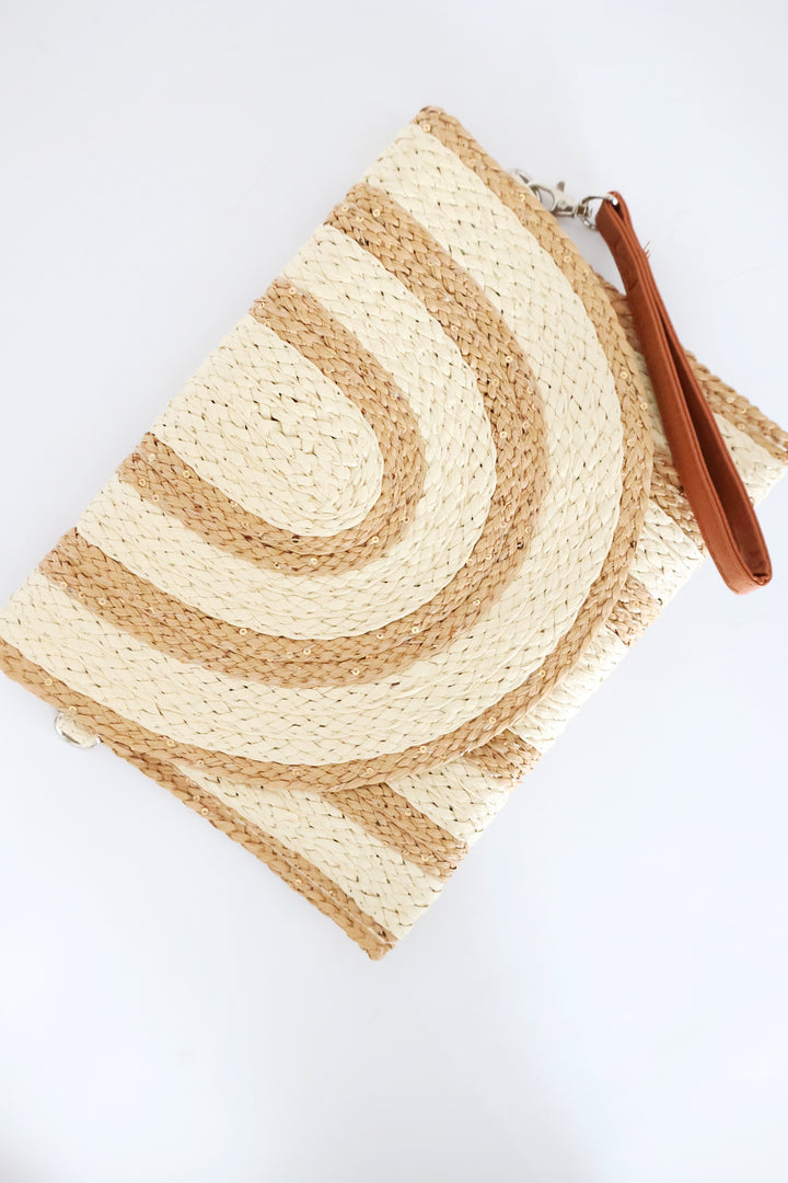 Straw Envelope Clutch