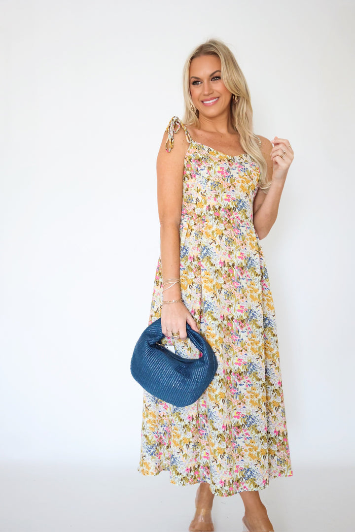 Beth Floral Midi Dress