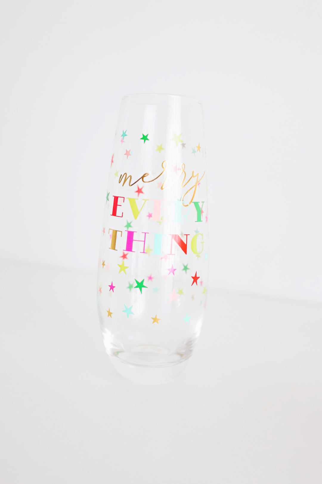 Merry Everything Champagne Glass