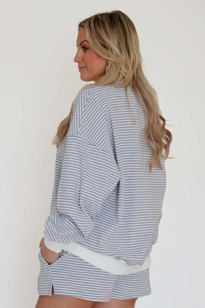 April Stripe Sweatshirt