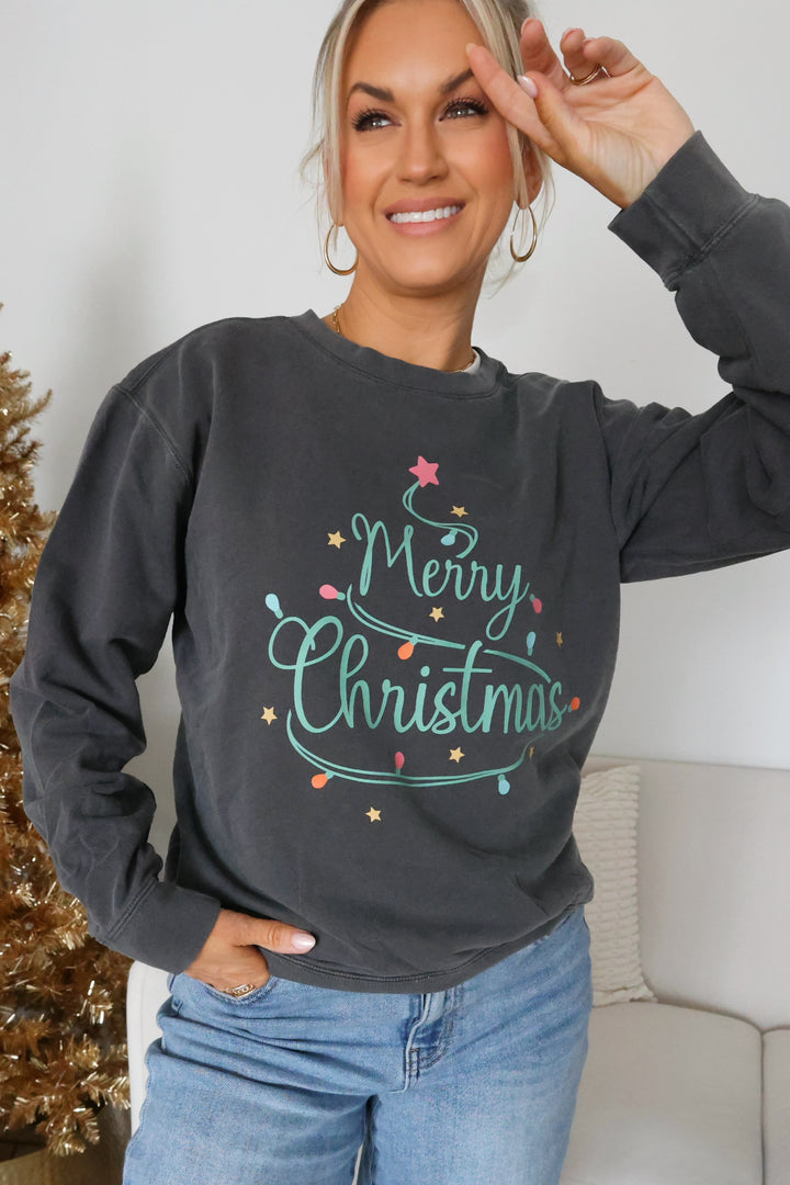Merry Christmas Lights Sweatshirt