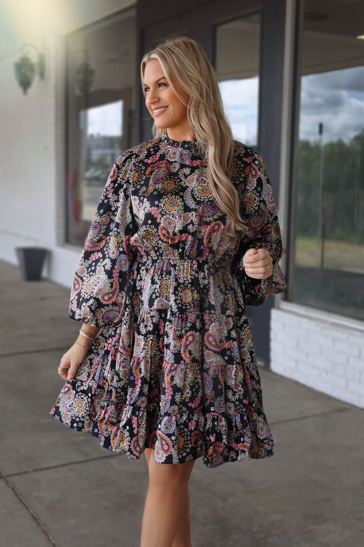 Hannah Paisley Dress