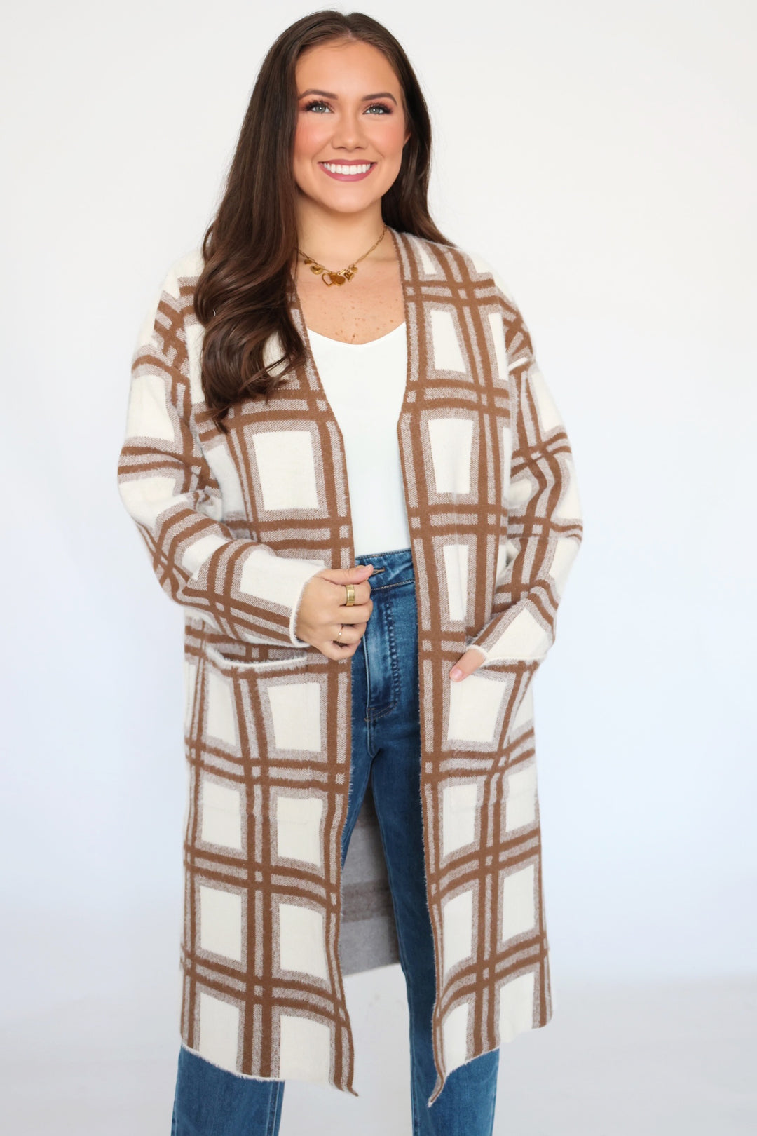 Petra Plaid Cardigan