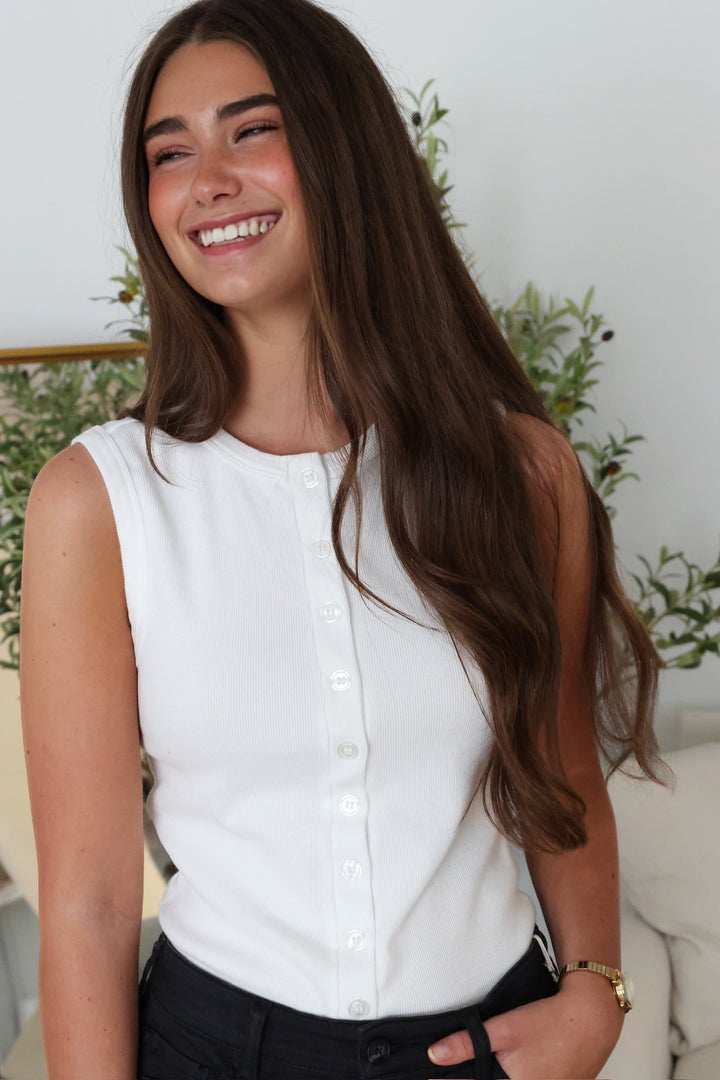 Abby Button Tank