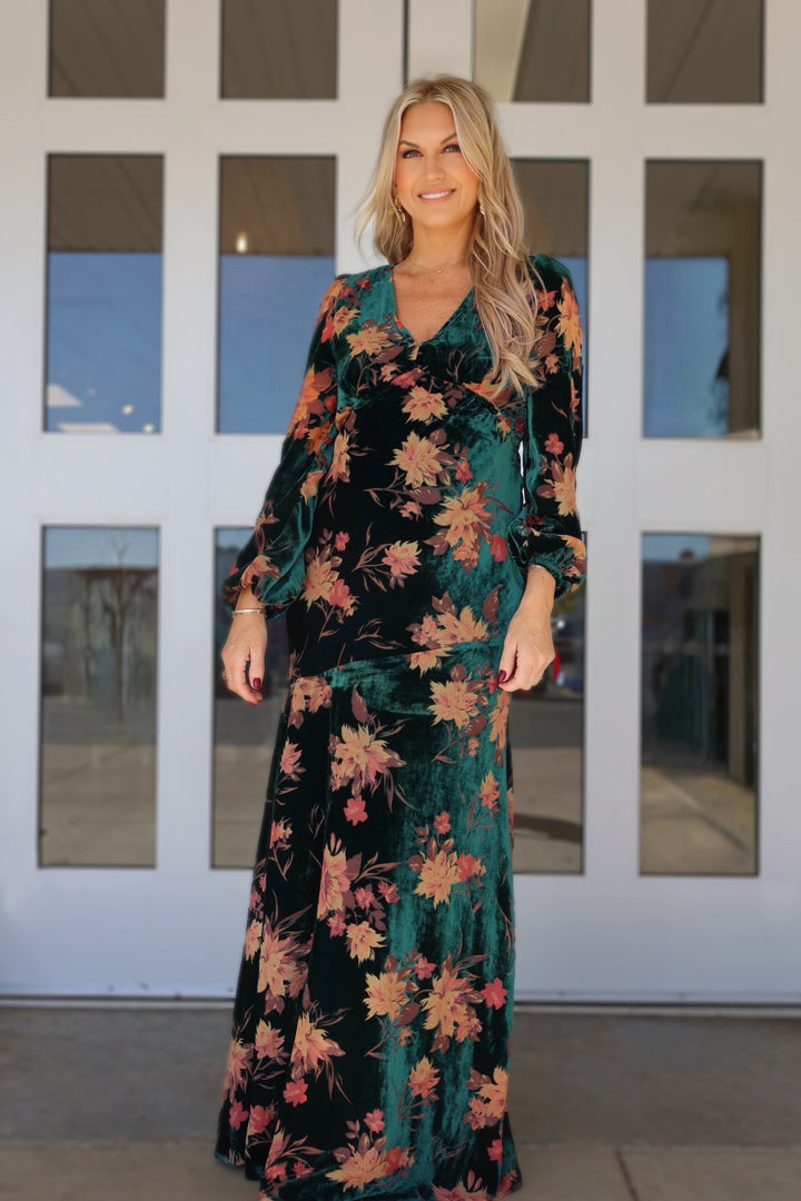 November Velvet Maxi Dress