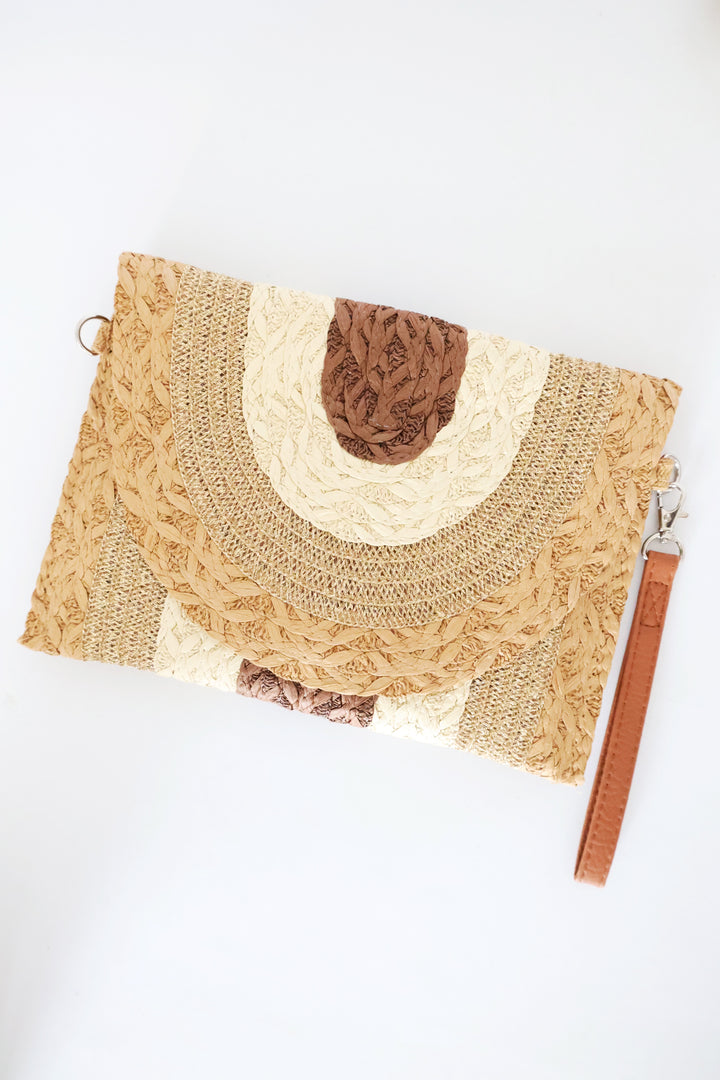 Straw Envelope Clutch