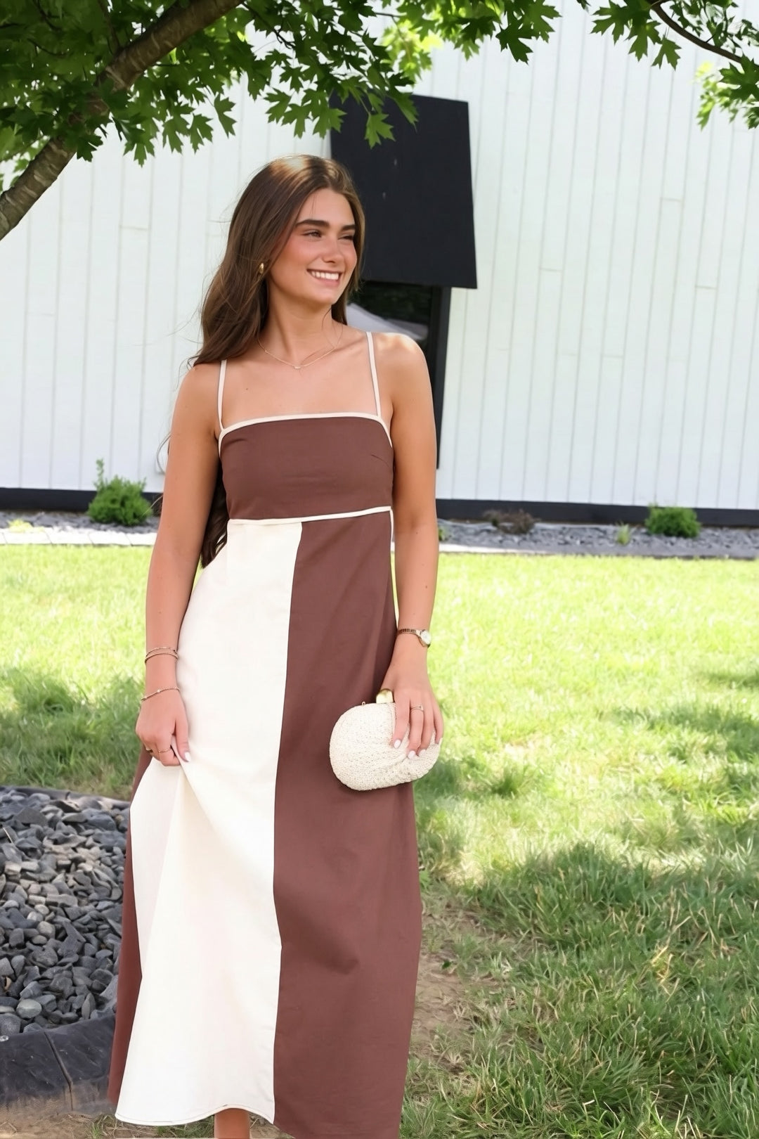 Liza Block Maxi Dress